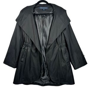 French Connection Black Rain Coat/ Poncho